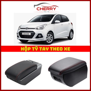 Hộp tỳ tay xe Hyundai I10 đời 2014-2020 cao cấp tích hợp cổng sạc USB - Bảo hành 12 tháng.