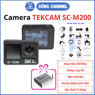  Camera Hành Trình Xe Máy Tekcam SC-M200 - Chống Rung EIS - Bảo Hành 15 Tháng Chính Hãng 