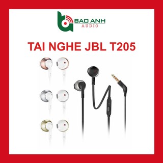  Tai nghe JBL T205 - Tune 205 Chuyên Game Nhét tai Bass mạnh có Micro Dây chống rối 