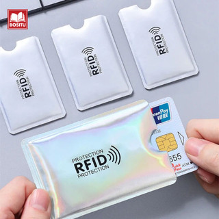 Set Vỏ Bọc Thẻ Trong Suốt, Vỏ Thẻ Nhôm Đựng Thẻ ATM, CCCD, Thẻ Sinh Viên, Bọc Thẻ Chống Nước, Chống Gỉ, Chống Đọc Trộm