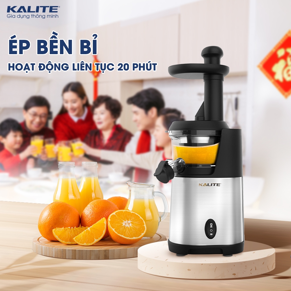 Máy Ép Chậm KALITE KSJ4412 Công Suất 200W - Máy Ép Hoa Quả Kiệt Bã Cao Cấp - Bảo Hành 12 Tháng