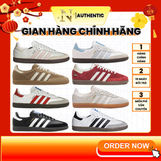 [CHÍNH HÃNG] Giày Adidas Samba Gum AUTHENTIC. Giày Sneaker Samba Basic Đế Nâu Nam Nữ