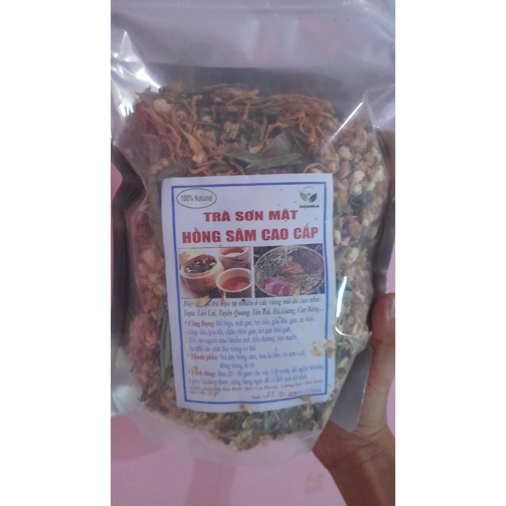 1kg Trà sơn mật hồng sâm(loại đặc biệt nhiều hoa nhài, cỏ ngọt...)