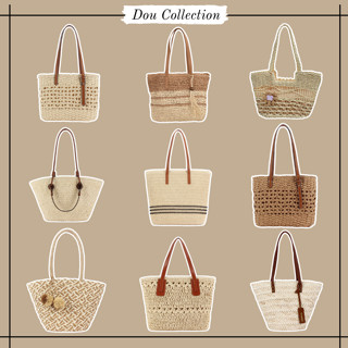 Túi Cói Unisex, Túi Xách Đeo Vai Chất Liệu Cói Cao Cấp Nhiều Mẫu Phong Cách Vintage Thời Trang Biển Xuân Hè - Mã TC01