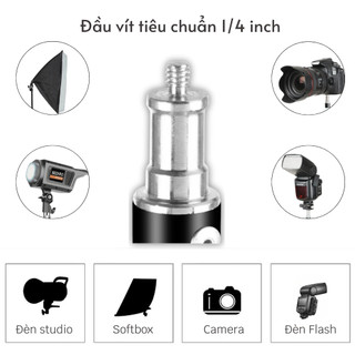 Chân đèn studio 2m8 tải trọng lớn 10Kg (Trọng lượng 2.4kg)