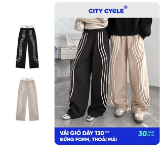  Quần dài ống rộng suông unisex gió Local Brand Chính Hãng City Cycle Quần dài Gyration 