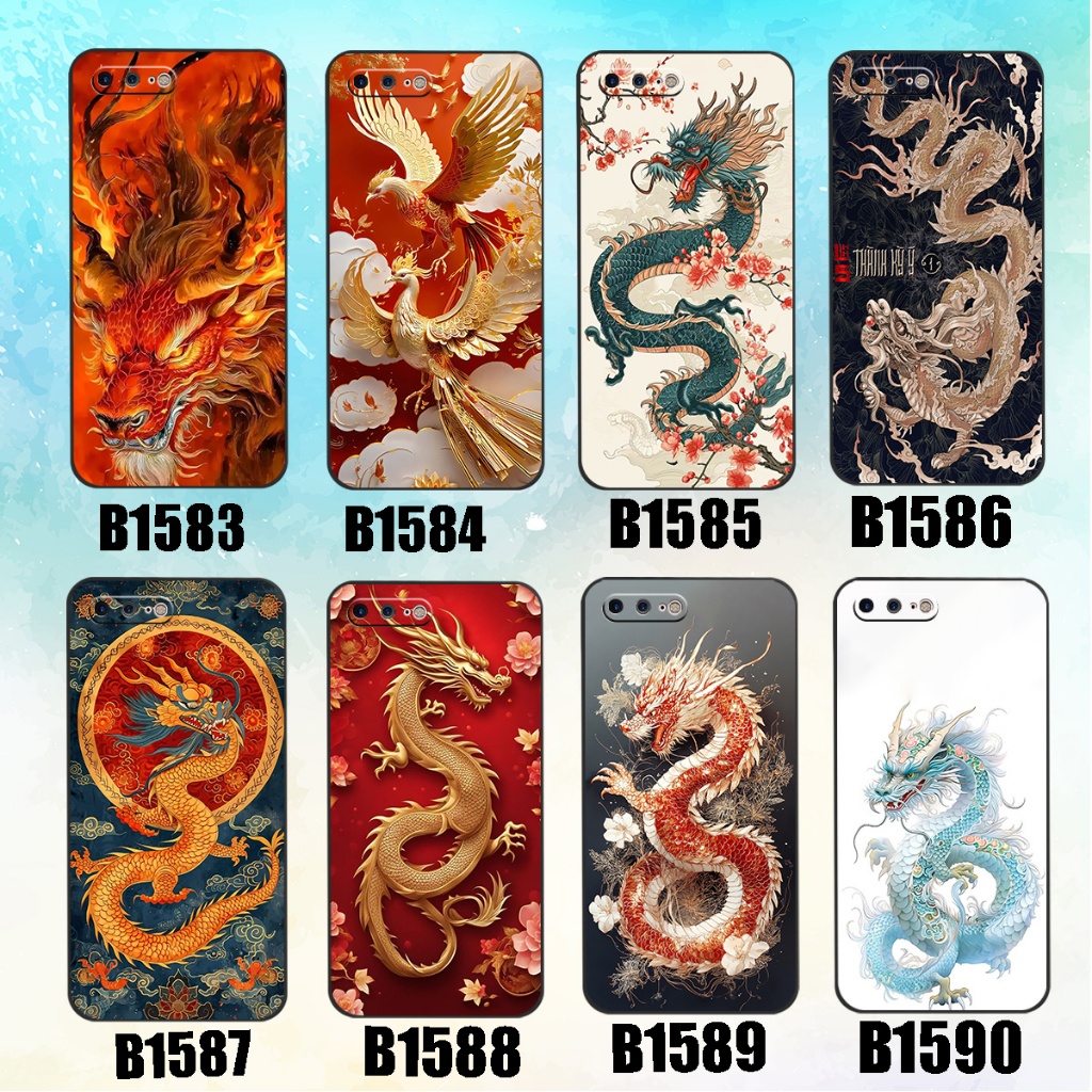 ốp lưng Iphone 7 / ip 8 / ip 7 Plus / ip 8 Plus họa tiết rồng long phụng ốp nam / TPU dẻo bảo vệ cam