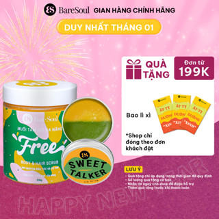 Bộ đôi tẩy tế bào chết cho môi, da dầu và cơ thể Free Body& hair scrub 330g+ lip scrub  Sweet Talker 20g
