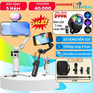  Gimbal chống rung điện thoại AOCHUAN Smart X2 gimbal chống rung 3 trục xoay 360 độ Tay cầm gymbal AI 