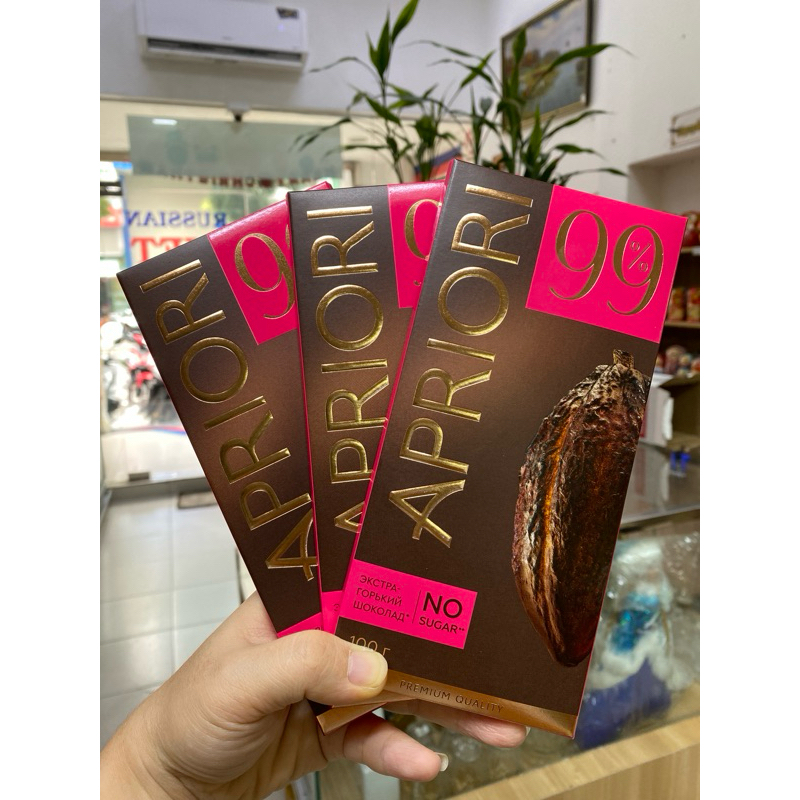 Socola 99% Cacao nhập khẩu Nga hộp 100g