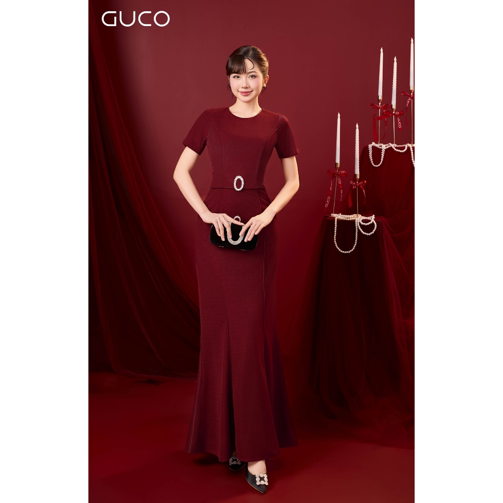 Đầm Dạ Hội Đuôi Cá Belt Liền - GUCO - Đỏ 4793