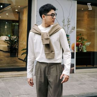 Áo thun tay dài nam nữ SSSTUTTER áo sweatshirt tay dài cotton thoáng mát THE URBAN LONG SLEEVE TEE