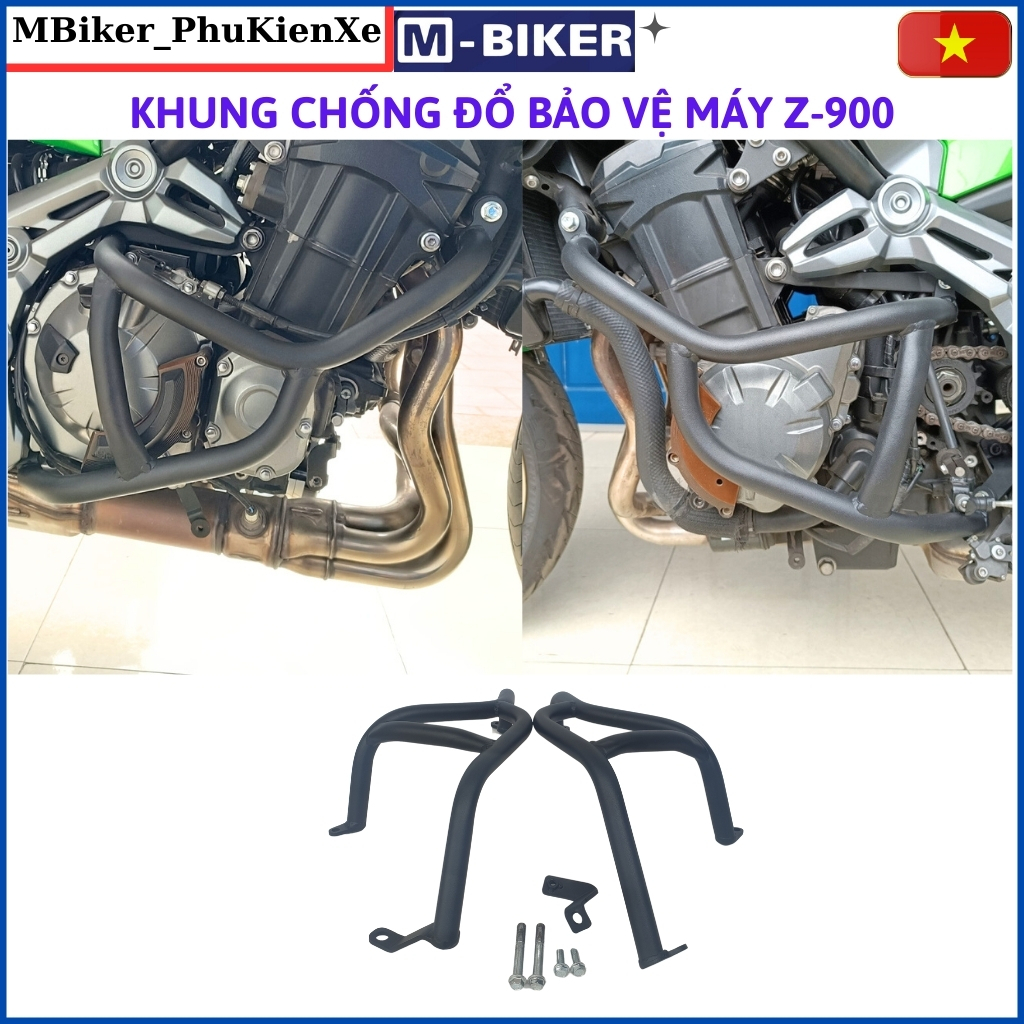 Chống đổ z900, khung chống đổ z900, khung chống đổ bảo vệ lốc máy z900, phụ kiện z900, mbiker