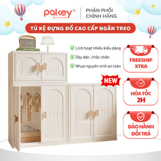   HỎA TỐC  Tủ Kệ Đựng Đồ Cao Cấp Pakey 2026 Kệ Đựng Đồ Linh Hoạt Nhiều Kiểu 1 Tầng 2 Tầng Có Thanh Treo Cho Bé 