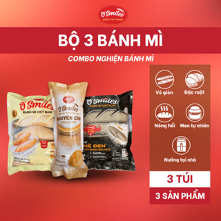 [HCM] Bộ 3 Bánh Mì (Truyền Thống, Nguyên Cám, Mè Đen)