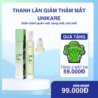 Serum giảm thâm mắt , thanh lăn mắt Unikare serum lăn Quầng Thâm Mắt & Bọng Mắt chống nhăn chống lão hóa vùng mắt 10ml
