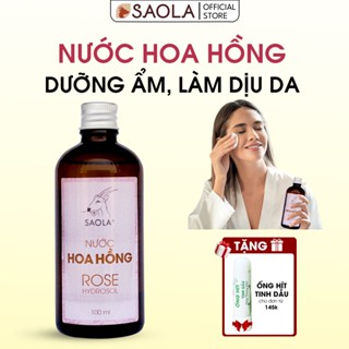 Nước hoa hồng hữu cơ, cho da nhạy cảm, 100% thiên nhiên, thuần chay, giúp cân bằng độ  PH, 100ml