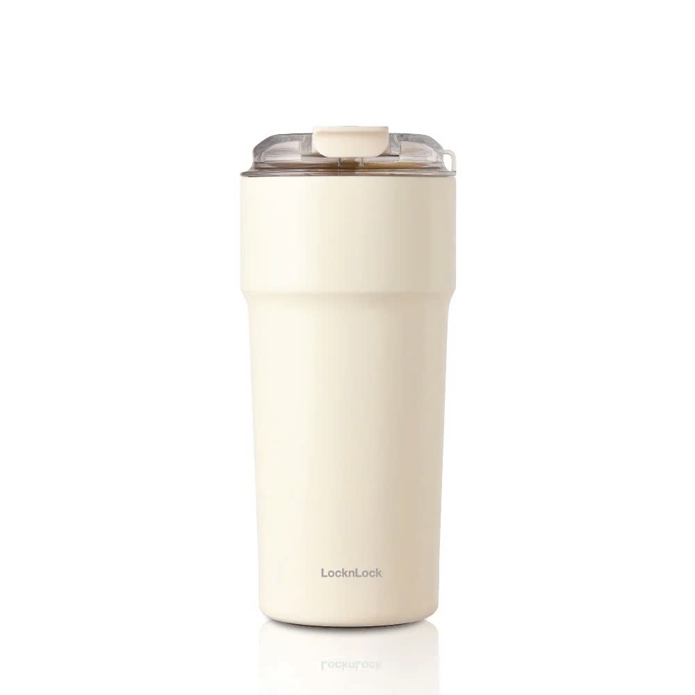 Ly giữ nhiệt LocknLock Metro Cafe Tumbler 650ml LHC4359, Màu Ngà, Thép không gỉ 304, Phủ sứ - K-MALL