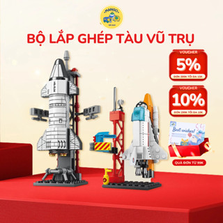 Mô hình lắp ghép tàu vũ trụ, bộ lắp ráp tàu không gian thám hiểm cho bé sáng tạo thoả thích