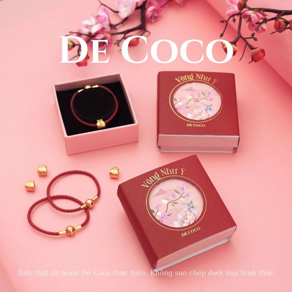 [MUA 1 TẶNG 1 CHARM NGÂN LƯỢNG] Vòng tay chỉ đỏ Như Ý may mắn DECOCO ACC (kèm Túi giấy + Hộp + Thiệp) | BigBuy360 - bigbuy360.vn
