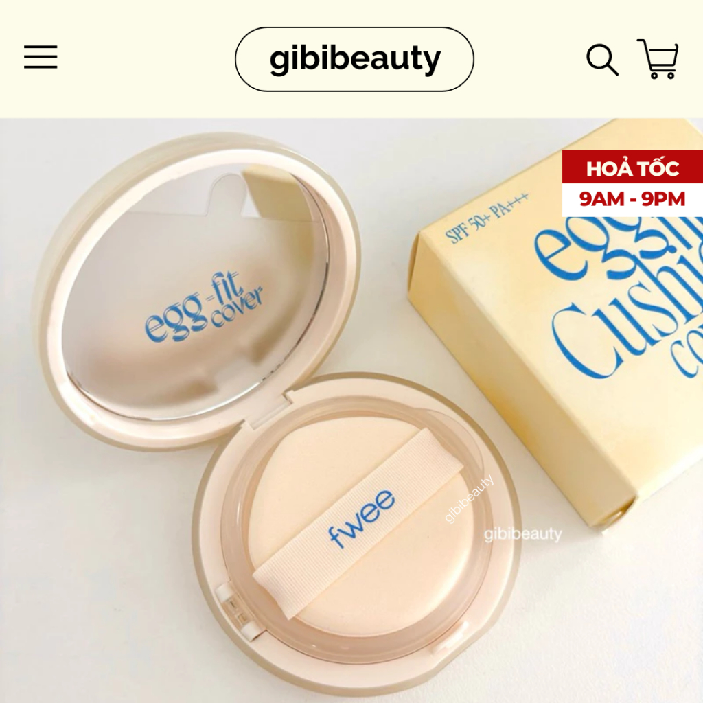 Cushion FWEE Egg Fit Cover 13g