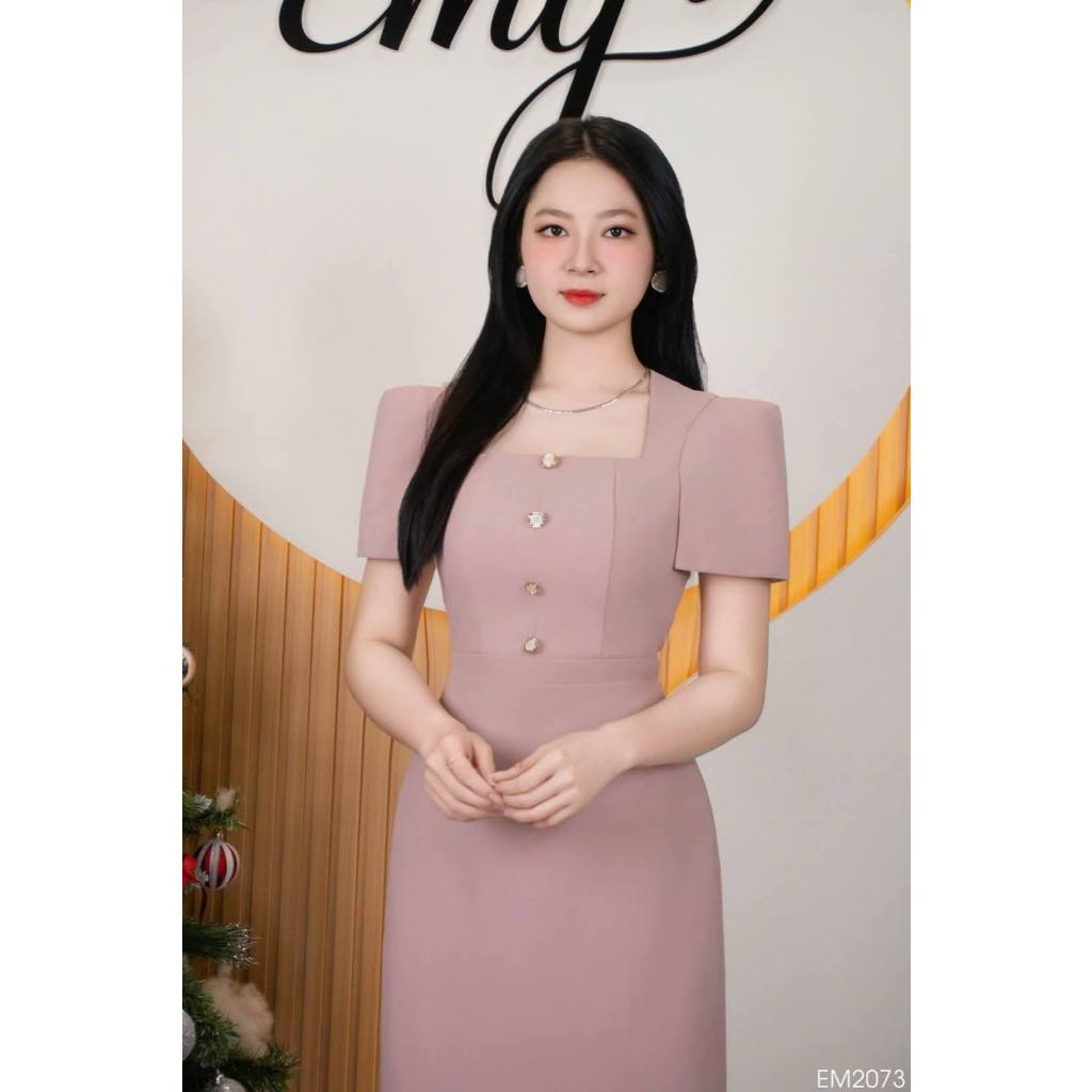 Đầm thiết kế tay choàng cách điệu Emy EM2073 LAMIE FASHION