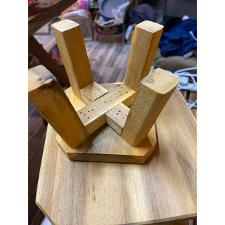 Đôn gỗ chưng cây 10,12,15,20cm lập phương teak