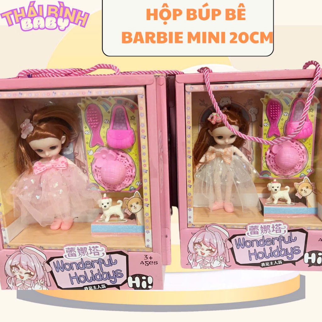 Bup Bê Cho Bé Gái _Búp Bê Barbie (Ảnh Tự Chụp).Búp Bê Em Bé-Búp Bê Mini,Búp Bê Khớp 20cm