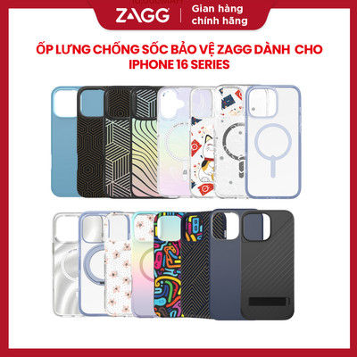 [iPhone 16 Series] Tổng hợp ốp lưng ZAGG cao cấp ứng dụng từ Graphene (cứng hơn kim cương) chống sốc tới 5m