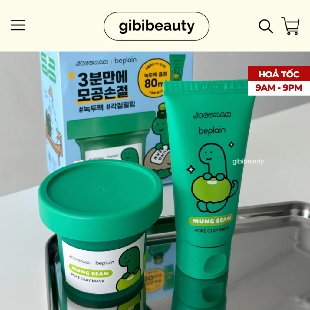 Mặt nạ đất sét BEPLAIN Mung Bean Pore Clay Mask 120ml