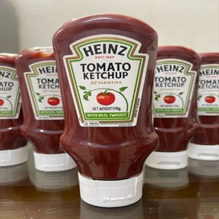  HEINZ + CHAI ÚP 570g + TƯƠNG CÀ CHUA Tomato Ketchup  HALAL  