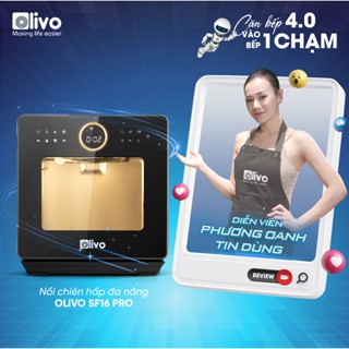 Nồi Chiên Hơi Nước OLIVO SF16 PRO 70 Chương Trình Cài Sẵn - Nồi Chiên Hấp Kết Hợp - Dung Tích 16L