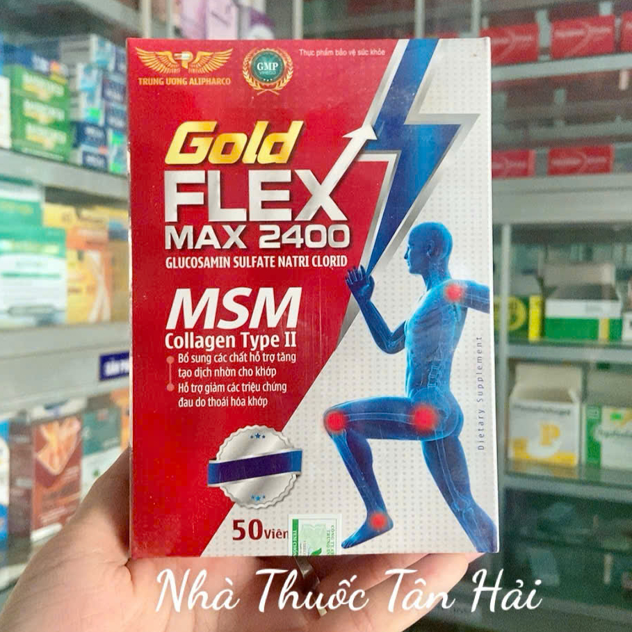 GOLD FLEX MAX 2400 Viên uống giúp bổ khớp, tăng tiết dịch Khớp, giảm đau khớp, thoái hóa khớp, phục 