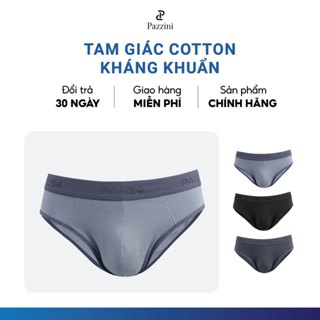 Quần lót nam tam giác PAZZINI cotton kháng khuẩn xuất xịn cao cấp, quần sịp nam co giãn 4 chiều, thấm hút  - BF010