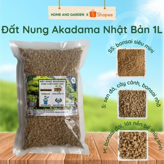 Đất Nung AKADAMA Nhật Bản Bao 1000ml Chuyên Trồng Bonsai, Kiểng Lá, Phân Nền Thủy Sinh, Sen Đá, Rau, Hoa Size S, M, L