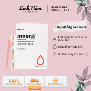 Hộp 60 ống Gel Inner đũa thần inner gel bôi trơn phụ khoa chính hãng se khít làm hồng vùng kín