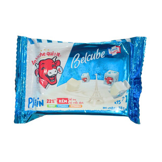 Phô Mai Vị Sữa - Belcube Plain 78G 15 Viên