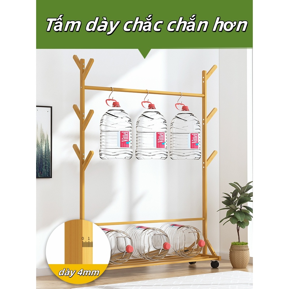 Cây Treo Quần Áo Bằng Gỗ Treo Áo Sơ Mi Phụ Kiện Trang Trí Phòng Khách Phòng Ngủ Đa Chức Năng Mũ Móc Giá phơi quần áo tre | BigBuy360 - bigbuy360.vn