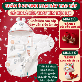 Chăn Ủ Chần Bông Cho Bé Sơ Sinh, Ủ Kén Cho Bé Mùa Đông Quấn Chũn Nhộng Chũn Sơ Sinh Chống Giật Mình Shushi_baby