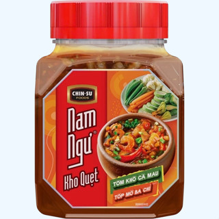 Hủ 200g -- NAM NGƯ KHO QUẸT CHINSU (TÔM KHÔ CÀ MAU + TÓP MỠ BA CHỈ)