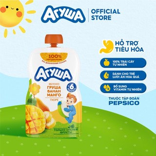  Trái cây nghiền vị táo lê chuối và xoài Agusha 90g dành cho bé từ 6 tháng trở lên 