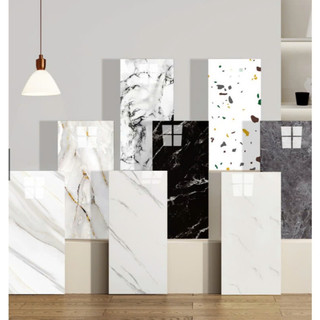   Siêu Sale  COMBO 100 tấm dán tường phủ nhựa PVC 3D Kích Thước 60x30cm tráng nhôm mặt sau xốp dán tường pvc vân đá bóng 
