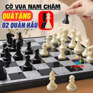 Cờ Vua Nam Châm Cao Cấp Bộ Cờ Vua Có Hộp Đựng Cờ Vua Thi Đấu Quốc Tế Tặng 2 Quân Hậu Bàn Cờ Vua Loại Lớn 