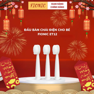 Combo 3 Đầu Bàn Chải Điện Cho Bé Sonic FIONIC ET12 Chải Tự Động Lông Mềm