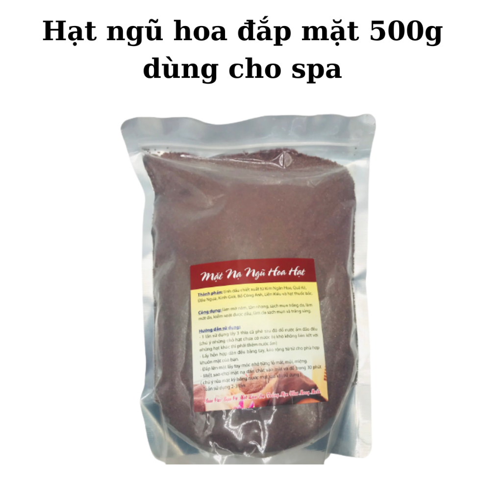 Hạt ngũ hoa mềm mịn se kít lỗ chân lông 1000g , hạt kình lịch, chăm sóc da.