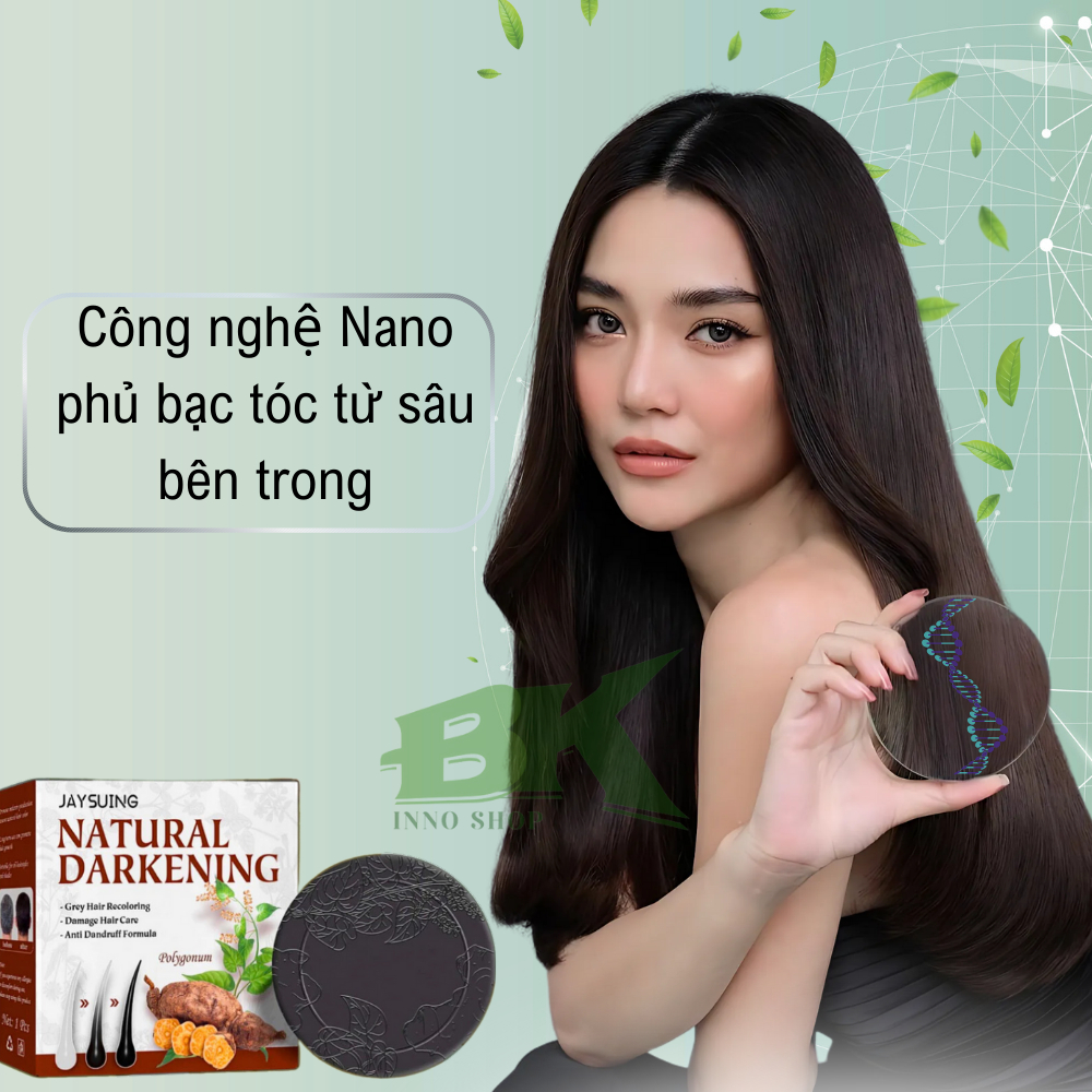 Xà Phòng Gội Đầu Phủ Bạc JAYSUING - Phủ Bạc Nhanh Chóng, Dưỡng Tóc Chắc Khỏe, An Toàn Với Thành Phần Thảo Dược | BKINNO