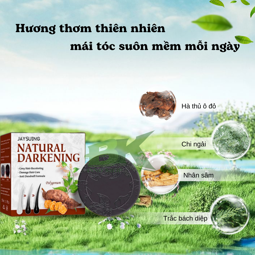 Xà Phòng Gội Đầu Phủ Bạc JAYSUING - Phủ Bạc Nhanh Chóng, Dưỡng Tóc Chắc Khỏe, An Toàn Với Thành Phần Thảo Dược | BKINNO