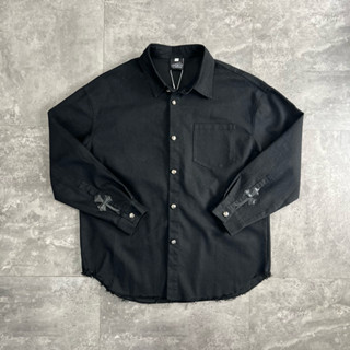 Áo sơ mi nam Chữ Thập Cycle Studio B7063, vải kaki dày dặn phom thoải mái.