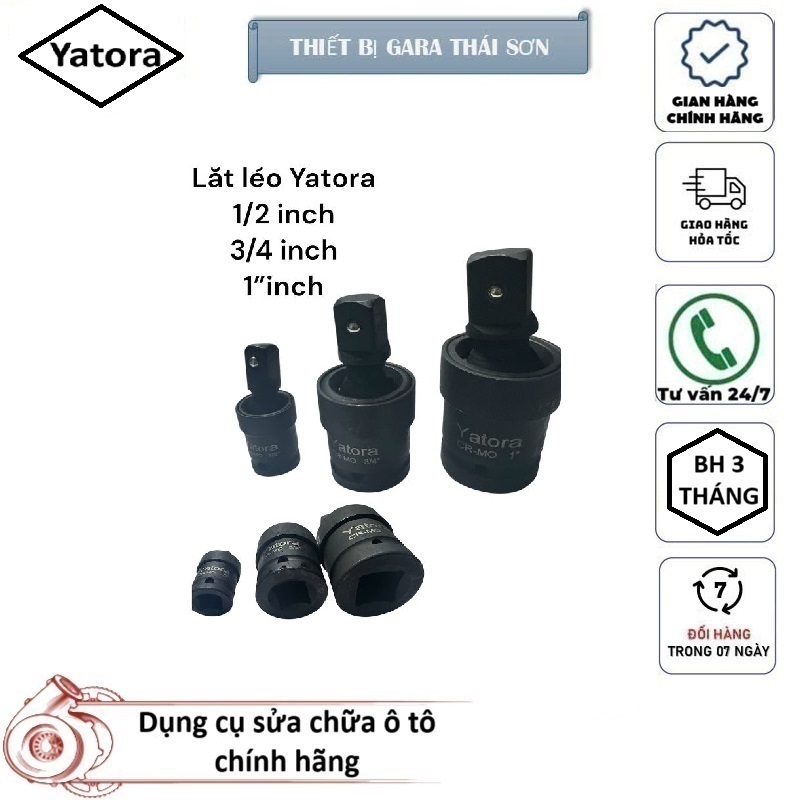 Trục cắt đăng 1/2" ; 3/4"; 1". Yatora  Chất liệu carbon CRMO