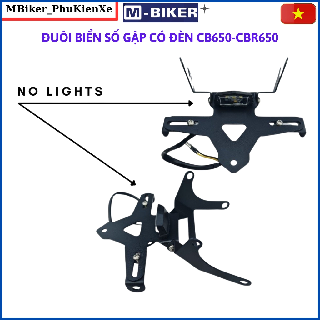 Đuôi biển số gập cb650 cbr650, đuôi biển số cb650, đuôi biển số độ cb650, phụ kiện cb650, mbiker